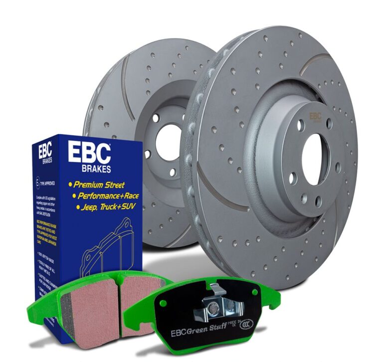 Kit de Travagem EBC PD11K com pastilhas Greenstuff e discos GD