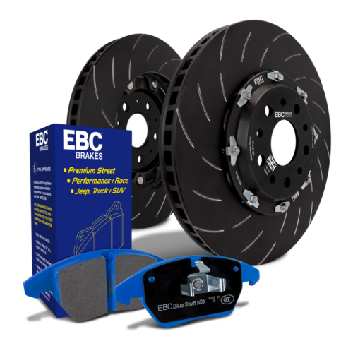 Discos de travão EBC de 2 peças totalmente flutuantes com pastilhas Bluestuff