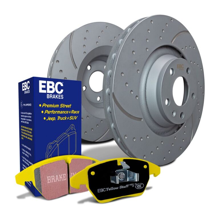 Kit de Travagem EBC PD13K com pastilhas Yellowstuff e discos GD